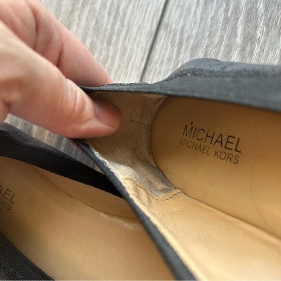 Michael Kors Dixie Bow Black Ballet Falts - Picture 14 of 15